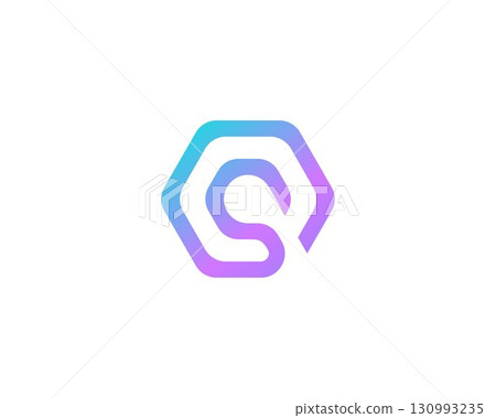 Abstract letter Q modern logotype icon design concept. Creative minimalist gradient lines logo template isolated on white background. Vector illustration. Abstract letter Q modern logotype icon design concept. Creative minimalist gradient lines logo template isolated on white background. Vector illustration. 130993235