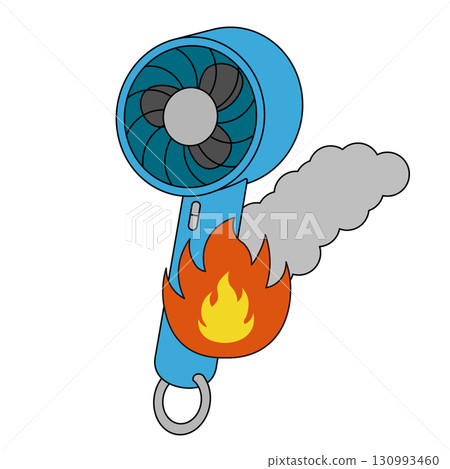 Burning handheld fan Burning handheld fan 130993460