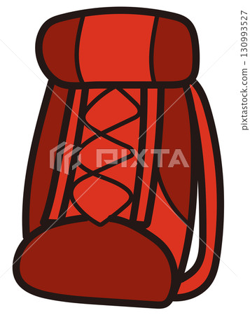 手繪露營背包插圖 手繪露營背包插圖 130993527