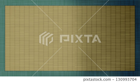 A 1980 x 1080px illustration of a sun-damaged tatami mat with a half-damaged border. 130993704