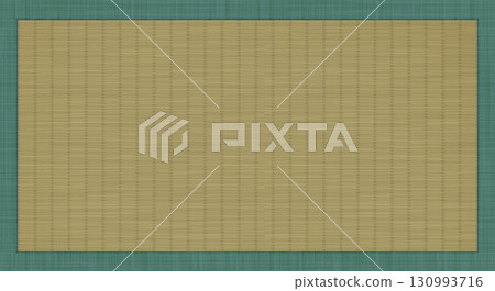 A 1980 x 1080px illustration of a sun-bleached tatami mat with a border around it 130993716