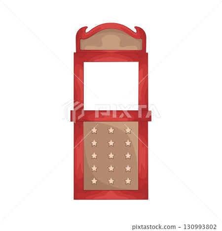 Illustration of circus ticket booth Illustration of circus ticket booth 130993802