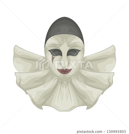 Illustration of circus mask 130993803