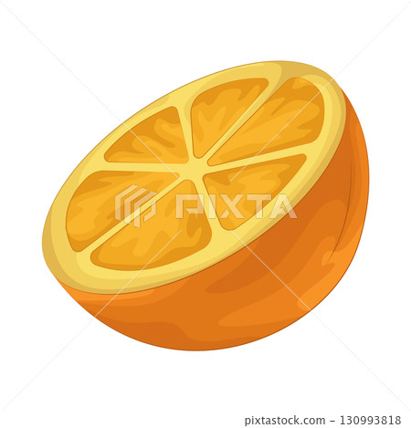 Illustration of orange  130993818