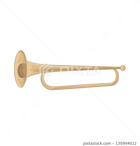 Illustration of trumpet Illustration of trumpet 130994022