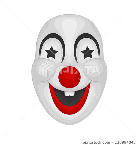 Illustration of circus mask 130994043