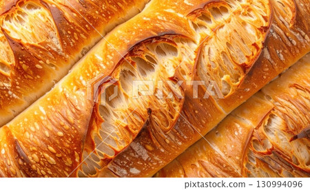 AI image: Close-up of toasted bread 130994096