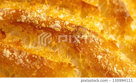 AI image: Close-up of toasted bread 130994111