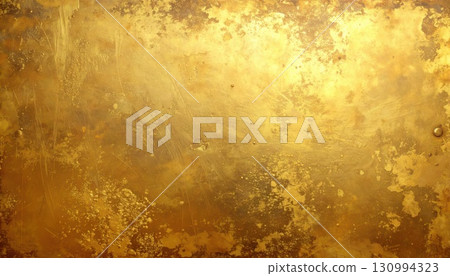 AI圖像：金色仿古金屬板背景素材 130994323