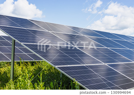 Solar Farm Array Generating Clean Renewable Energy 130994694