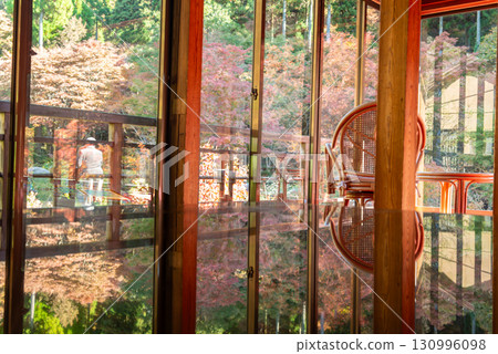 Autumn foliage reflections at the Environmental Art Forest in Saga Prefecture Autumn foliage reflections at the Environmental Art Forest in Saga Prefecture 130996098