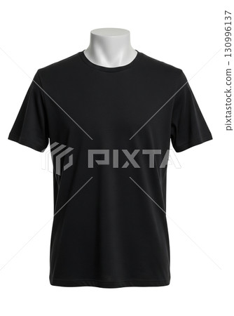 Isolate a classic T-shirt on a mannequin to show off the cut and texture of the material. Great for use in catalogs, online stores, and promotional materials. 130996137