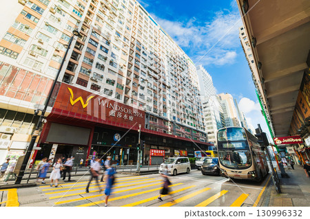 Hong Kong comes alive: Nathan Road in the morning Hong Kong comes alive: Nathan Road in the morning 130996332