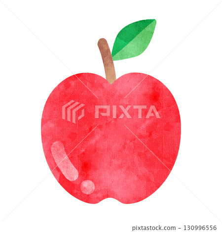Apple icon (watercolor style hand-drawn) 130996556