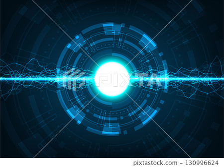 Digital cloud computing futuristic HUD Digital cloud computing futuristic HUD 130996624