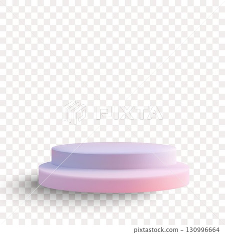 Two-tier podium for product display on a transparent background. Eps 10 Two-tier podium for product display on a transparent background. Eps 10 130996664