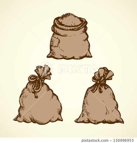 Bag. Vector drawing 130996953