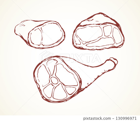 Meat. Vector drawing Meat. Vector drawing 130996971