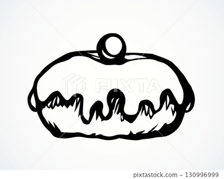 Donut. Vector drawing 130996999