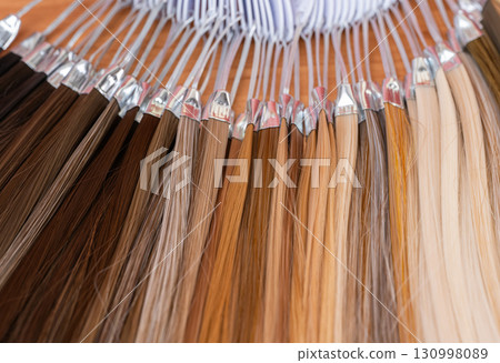 background hair color swatches 130998089
