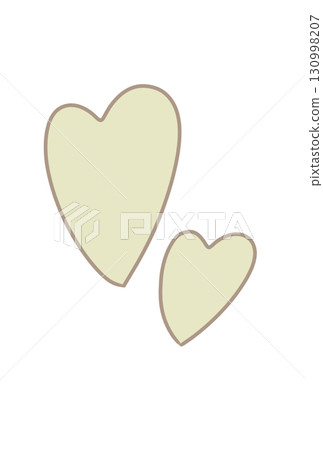 Heart in muted colors 130998207