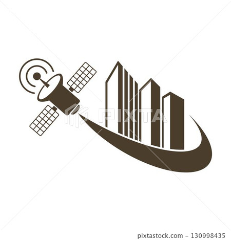 Satellite Communication Space Icon 130998435