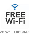 Free Wi-Fi mark simple illustration guide, pictogram, mark, display, map 130998642