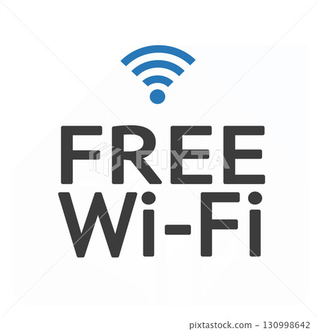 Free Wi-Fi mark simple illustration guide, pictogram, mark, display, map 130998642