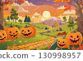 Halloween background material wallpaper 130998957