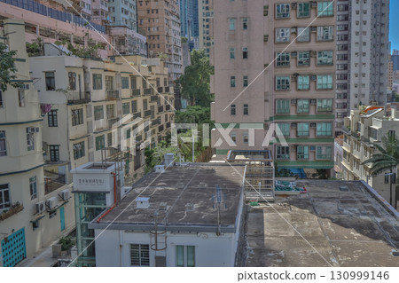 Sept 13 2025 Historic Tong Lau buildings in Sheung Wan 130999146