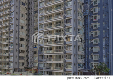 Sept 13 2025 Residential buildings in Sheung Wan Hong Kong 130999154