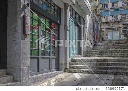 Sept 13 2025 Historic Tong Lau buildings in Sheung Wan 130999171
