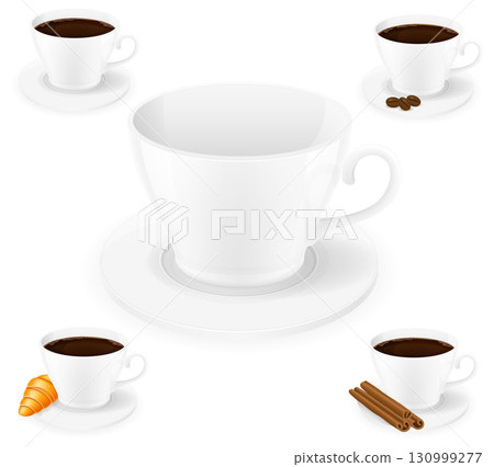 cup for coffee cartoon stock vector illustration 130999277