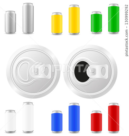 metal can for beer cartoon stock vector illustration 130999292