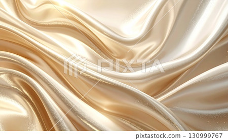 shiny soft gold cloth 130999767