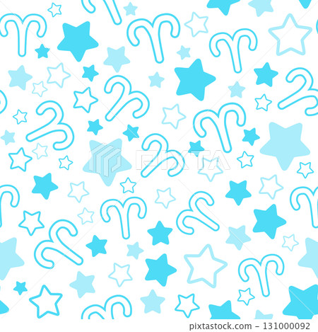 Light blue Aries seamless pattern 131000092