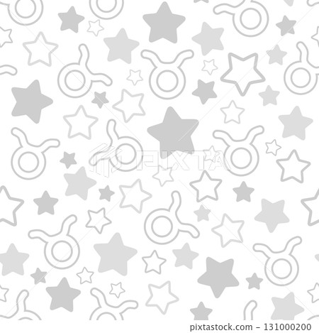 白色金牛座無縫模式 131000200