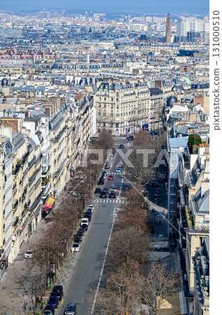 從巴黎凱旋門頂部欣賞美麗的城市景觀 131000510