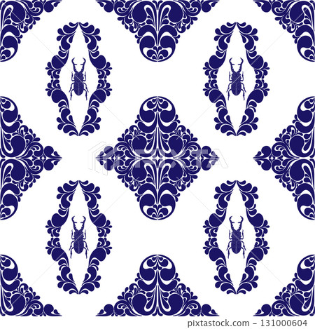 seamless pattern with stylized feathers seamless pattern with stylized feathers 131000604