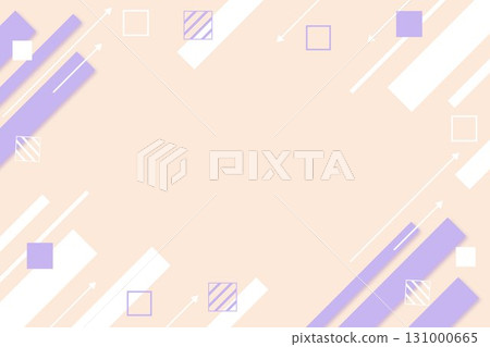 流行的橙色和紫色商業背景。幾何形狀插圖材料。白色背景。向量png透明。 131000665