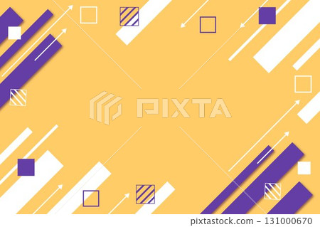 流行商業背景，橙色和紫色的幾何形狀，插圖素材，白色背景，向量png透明 131000670