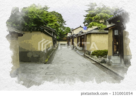 水彩畫風格的長町武士住宅遺址，石川縣金澤市 131001054