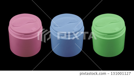 Cosmetic tube pack of cream or gel isolated on black background. 131001127