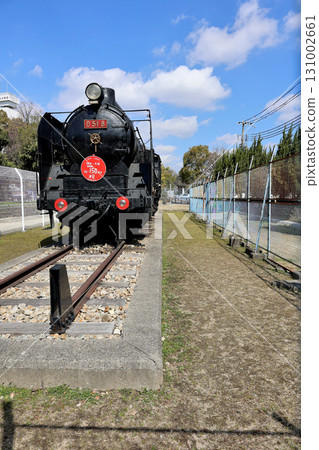 Under the blue sky of spring Steam locomotive SL D51 8 131002661