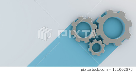 3D Cogwheels with empty space for copy. 3D Cogwheels with empty space for copy. 131002873