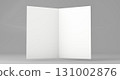 3D Close up white empty brochure mock up. 131002876