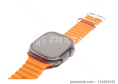 Modern Wireless Smart watch isolated on white background 131003542