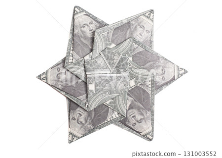 Star made from moneygami from Dollar. Money Dollar Origami Star 131003552