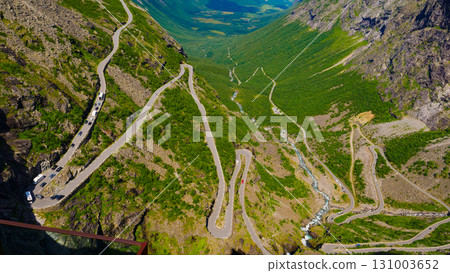 Trollstigen mountain road in Norway Trollstigen mountain road in Norway 131003652