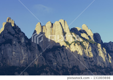 Montserrat mountain range in Spain. 131003698